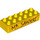 LEGO Yellow Duplo Brick 2 x 6 with &#039;MR SANDERS&#039; and Wood Grain (2300 / 93631)