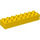 LEGO Gelb Duplo Backstein 2 x 8 (4199)