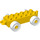 LEGO Gelb Duplo Auto Chassis 2 x 6 mit Weiß Räder (11248 / 14639)