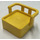 LEGO Yellow Duplo Chair with Back Support non-solid back support