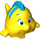 LEGO Jaune Duplo Poisson - Flounder (11695 / 68380)