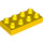 LEGO Jaune Duplo assiette 2 x 4 (4538 / 40666)