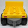 LEGO Yellow Duplo Truck Bottom 5 x 9 with front, rear and side Sticker (47424)