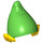LEGO Gelb Ohren mit Bright Green Elf Hut (15941 / 67409)