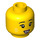 LEGO Gelb Easter Bunny Woman Minifigure Kopf (Sicherheitsbolzen) (3626 / 67437)