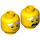 LEGO Gelb Ed Minifigure Kopf (Einbau-Vollbolzen) (3626 / 34653)