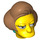 LEGO Yellow Edna Krabappel Head (20488)