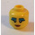 LEGO Giallo Egiziano Queen Testa (Perno solido incassato) (3626 / 97084)