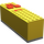 LEGO Geel Electric 9V Battery Doos 4 x 14 x 4 Onderzijde  Assembly (2847)