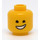 LEGO Keltainen Emmet (Cheerful) Minihahmo Pää (Upotettu kiinteä nuppi) (3626 / 65669)