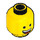 LEGO Yellow Emmett Head (Recessed Solid Stud) (3626 / 44258)