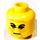 LEGO Yellow Emperor Palpatine Head (Safety Stud) (3626)