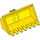 LEGO Yellow Excavator Bucket 3 x 6 with Click Hinge 2-Finger (21709 / 30394)