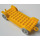 LEGO Yellow Fabuland Car Chassis 12 x 6 Old with Hitch