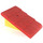 LEGO Jaune Fabuland Roof Support avec rouge Roof Pente et trou de cheminée