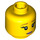 LEGO Yellow Fairy Head (Safety Stud) (3626 / 10769)