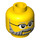 LEGO Yellow Farmer Minifigure Head (Recessed Solid Stud) (3626 / 24687)