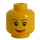 LEGO Gelb Female Kopf, Dual Sided, mit Frowning &amp; Smiling Dekoration (Einbau-Vollbolzen) (59630 / 82131)