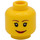 LEGO Gelb Weiblich Kopf, Beidseitig, mit Frowning &amp; Smiling Deko (Sicherheitsnoppe) (59630 / 82131)