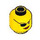 LEGO Yellow Female Head with Eyepatch  (Safety Stud) (3626)