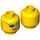 LEGO Yellow Female Head with Eyepatch  (Safety Stud) (3626)