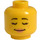 LEGO Yellow Female Head with Freckles and Open Smile (Recessed Solid Stud) (3626)
