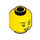 LEGO Yellow Female Head with Lopsided Grin (Recessed Solid Stud) (3274 / 103210)