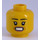 LEGO Amarillo Mujer Cabeza con Rosa Lips y Pequeño Smile con Dientes / Stressed (Espiga sólida hueca) (3626)