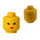 LEGO Yellow Female Head with Red Lipstick (Safety Stud) (3626)