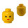 LEGO Geel Female Hoofd met Rood Lipstick (Veiligheids Stud) (3626)