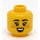 LEGO Jaune Female Diriger avec Smile et Freckles (Goujon solide encastré) (3626)