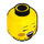 LEGO Giallo Femmina Minifigure Testa con Rosso Cheeks e Open, Singing Bocca (Perno solido incassato) (3626 / 21342)