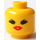 LEGO Yellow Female Town Head (Safety Stud) (3626)