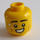 LEGO Yellow Figure Skating Champion Head (Recessed Solid Stud) (3626)