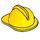 LEGO Yellow Firefighter Helmet with Brim (3834)
