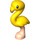 LEGO Jaune Flamingo avec Flesh Jambes et Gold Le bec (67918 / 67919)