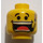 LEGO Geel Flex Hoofd (Veiligheids Stud) (3626)