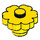 LEGO Jaune Fleur 2 x 2 avec un tenon plein (98262)