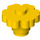 LEGO Jaune Fleur 2 x 2 avec un tenon plein (98262)