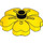 LEGO Jaune Fleur 3 x 3 x 1 (84195)