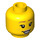 LEGO Yellow Flower Pot Girl Minifigure Head (Recessed Solid Stud) (3626 / 38201)