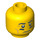 LEGO Yellow Football Player Head (Safety Stud) (3626 / 10778)