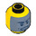 LEGO Yellow Galaxy Trooper Minifigure Head (Recessed Solid Stud) (3626 / 19085)
