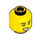 LEGO Yellow Gamer, Female (60388) Minifigure Head (Recessed Solid Stud) (3626 / 101417)
