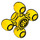 LEGO Geel Tandwiel met 4 Knobs (32072 / 49135)