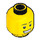 LEGO Jaune Giraffe Guy Minifigure Diriger (Goujon solide encastré) (3626 / 49987)