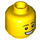 LEGO Yellow Giraffe Guy Minifigure Head (Recessed Solid Stud) (3626 / 49987)