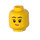 LEGO Gul Pike Minifigur Hode med Smirk (Forsenket solid knott) (3626)