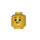 LEGO Gelb Girl&#039;s Kopf mit Freckles (Einbau-Vollbolzen) (3626)