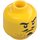 LEGO Amarillo Golden Master Minifigura Cabeza (Espiga sólida hueca) (3626 / 38986)